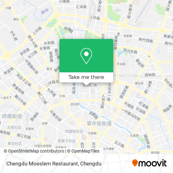 Chengdu Moeslem Restaurant map