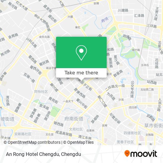 An Rong Hotel Chengdu map