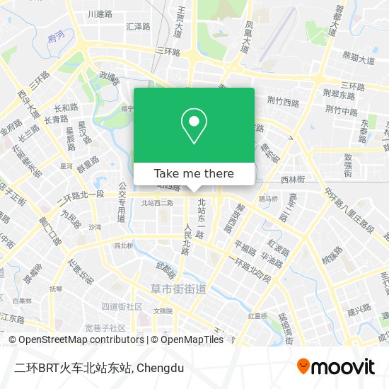 二环BRT火车北站东站 map
