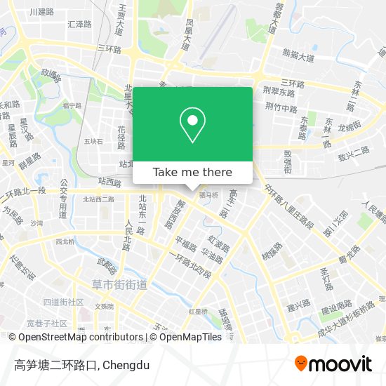 高笋塘二环路口 map