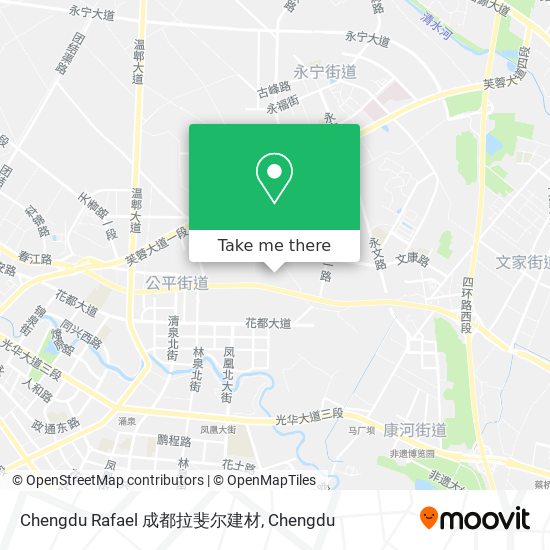 Chengdu Rafael 成都拉斐尔建材 map