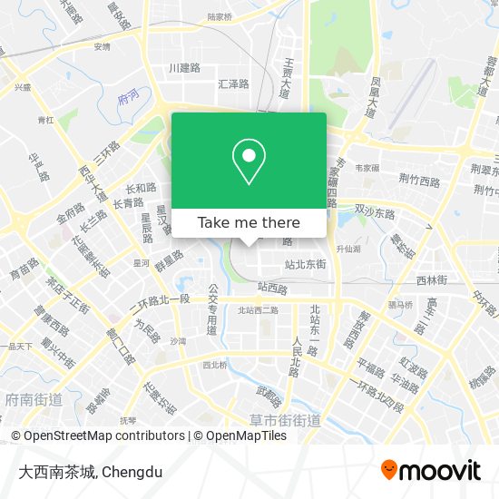 大西南茶城 map