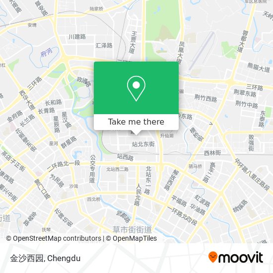金沙西园 map