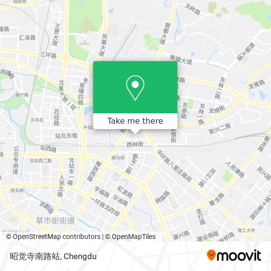 昭觉寺南路站 map