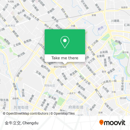 金牛立交 map