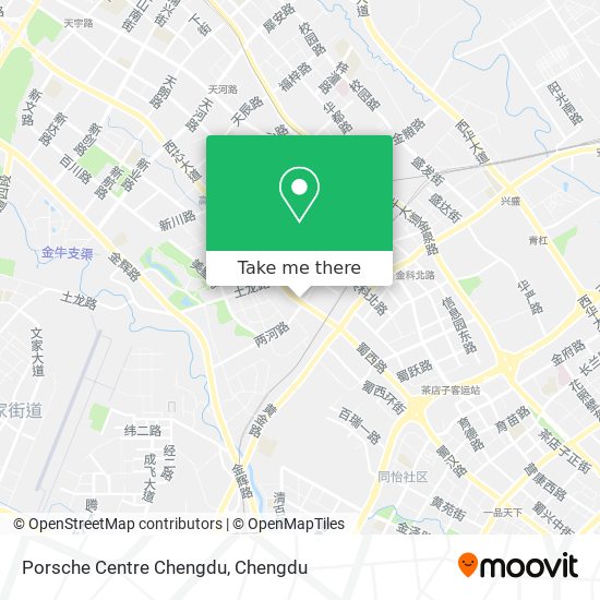 Porsche Centre Chengdu map