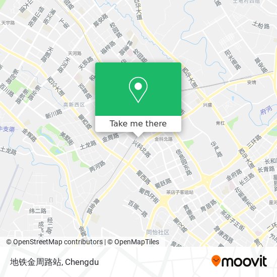 地铁金周路站 map