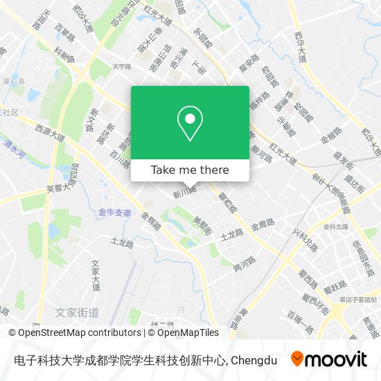电子科技大学成都学院学生科技创新中心 map