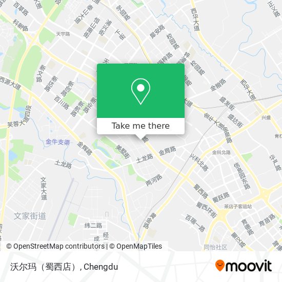 沃尔玛（蜀西店） map