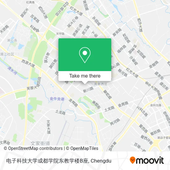 电子科技大学成都学院东教学楼B座 map