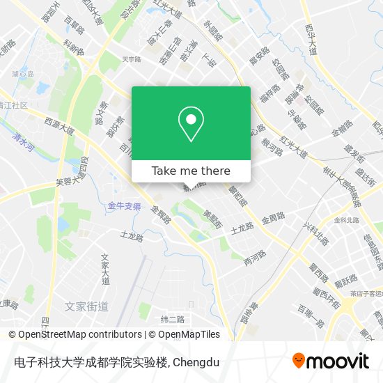 电子科技大学成都学院实验楼 map