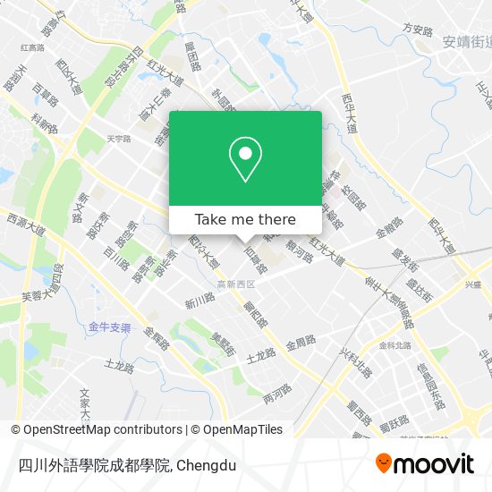 四川外語學院成都學院 map