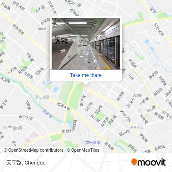 天宇路 map