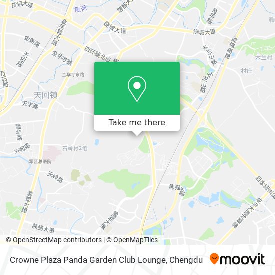 Crowne Plaza Panda Garden Club Lounge map