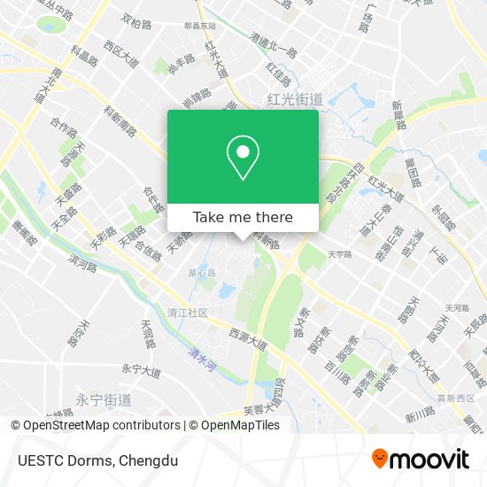 UESTC Dorms map