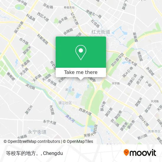 等校车的地方。 map