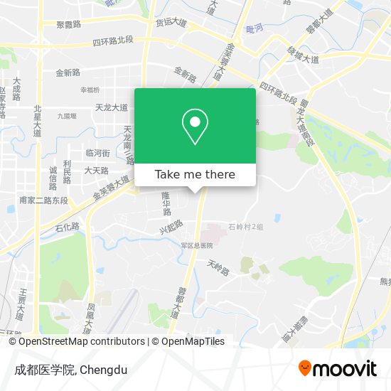 成都医学院 map