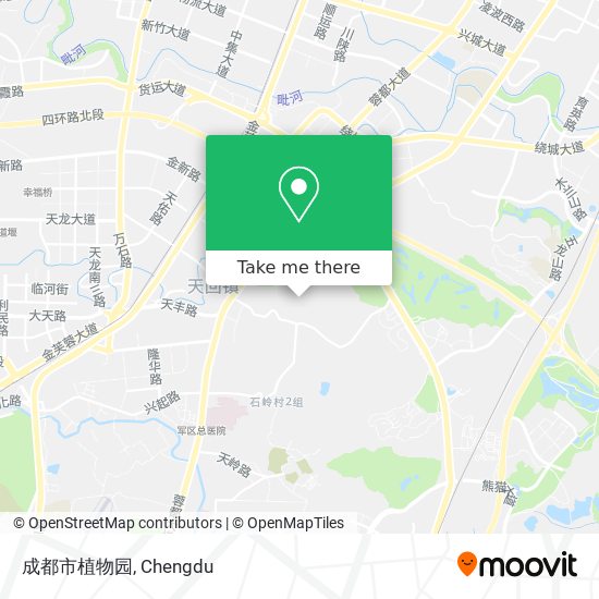 成都市植物园 map