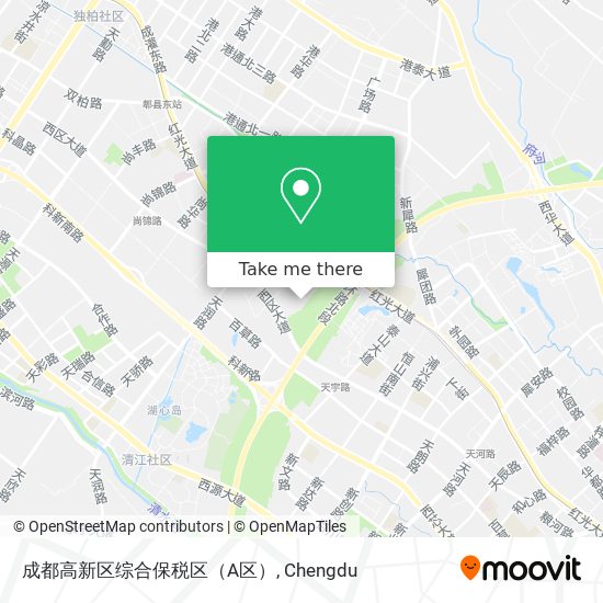 成都高新区综合保税区（A区） map