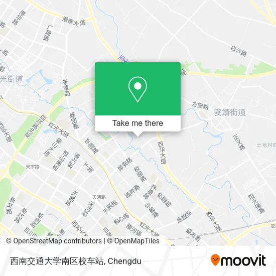 西南交通大学南区校车站 map
