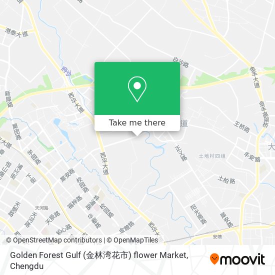 Golden Forest Gulf (金林湾花市) flower Market map
