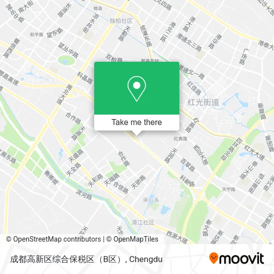 成都高新区综合保税区（B区） map