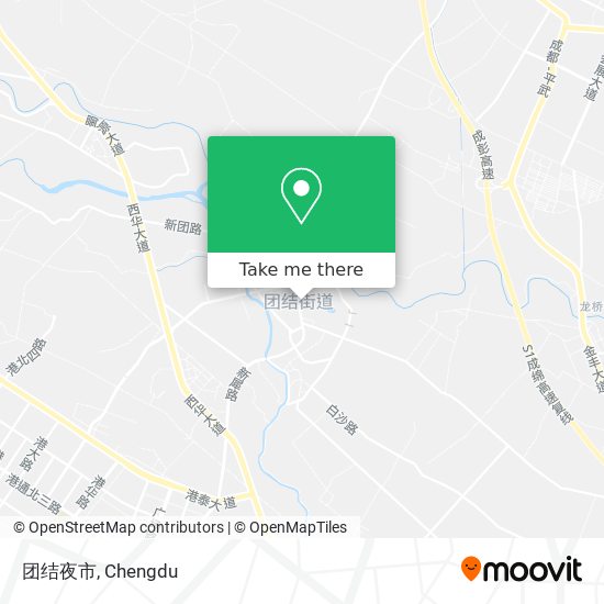 团结夜市 map