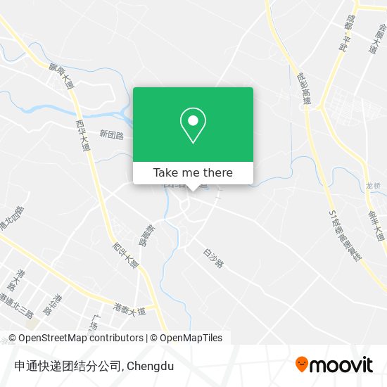 申通快递团结分公司 map