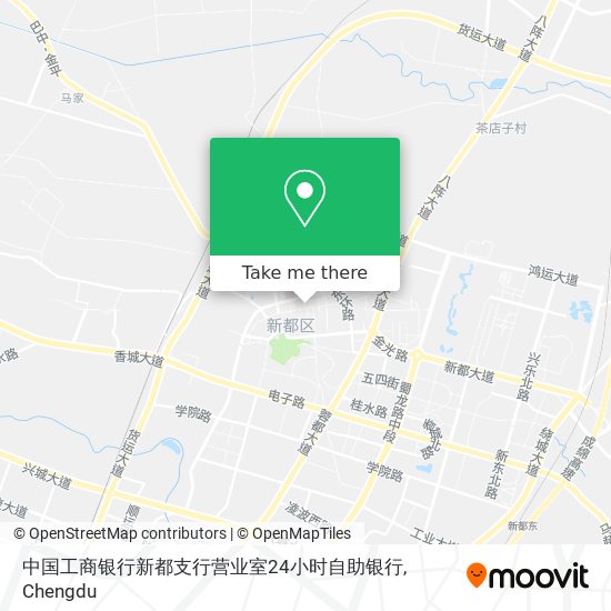 中国工商银行新都支行营业室24小时自助银行 map