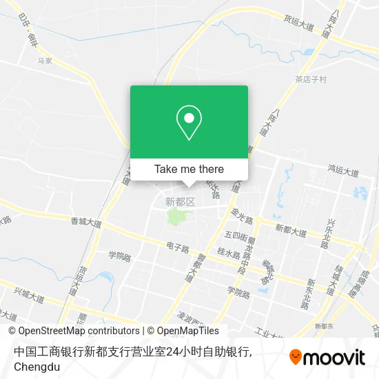 中国工商银行新都支行营业室24小时自助银行 map