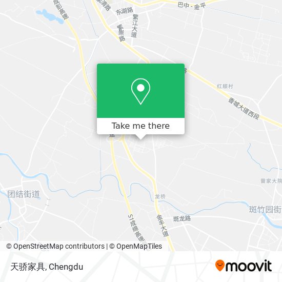 天骄家具 map