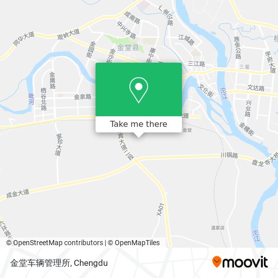 金堂车辆管理所 map
