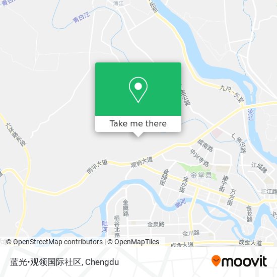 蓝光•观领国际社区 map