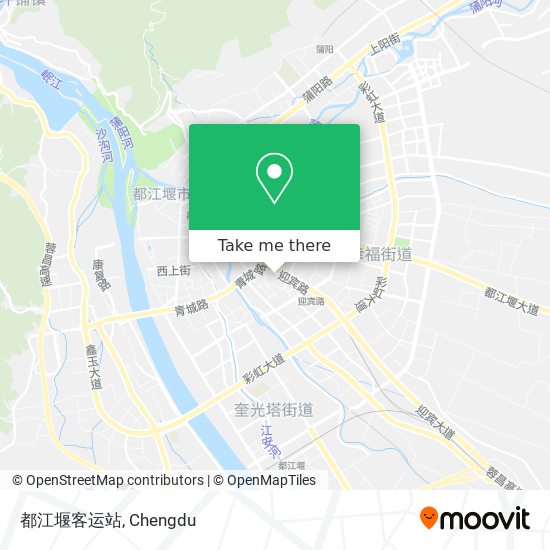 都江堰客运站 map