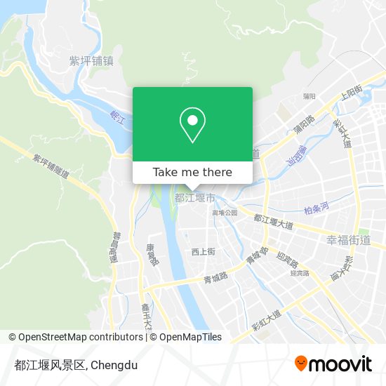 都江堰风景区 map
