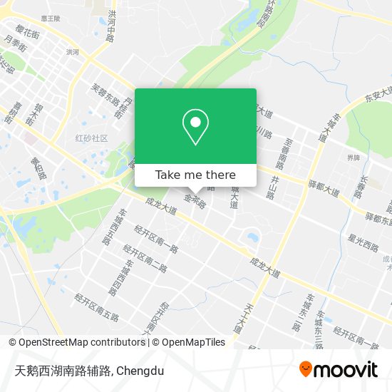 天鹅西湖南路辅路 map