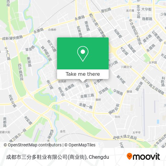 成都市三分多鞋业有限公司(商业街) map