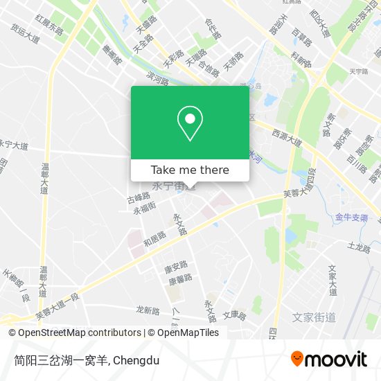 简阳三岔湖一窝羊 map