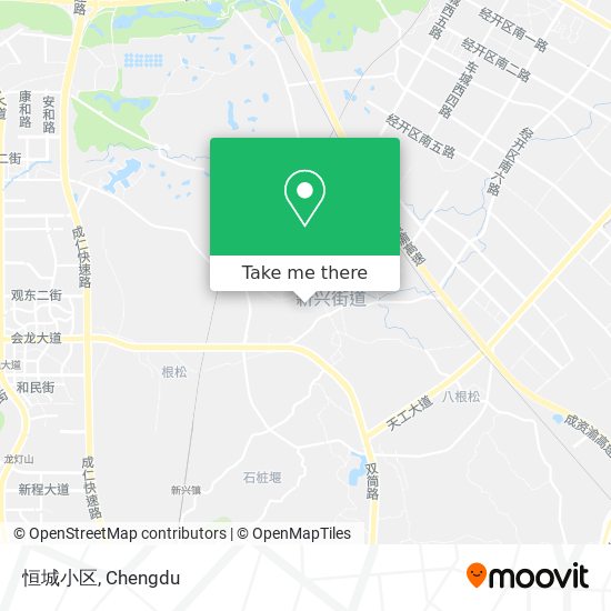 恒城小区 map