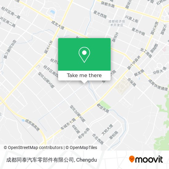 成都同泰汽车零部件有限公司 map