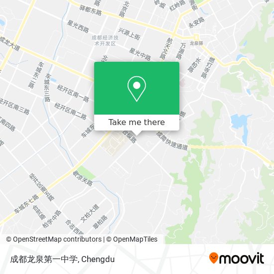 成都龙泉第一中学 map