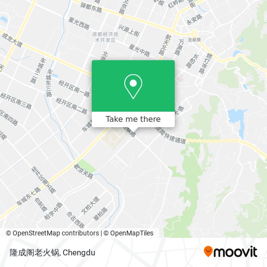 隆成阁老火锅 map