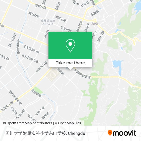 四川大学附属实验小学东山学校 map