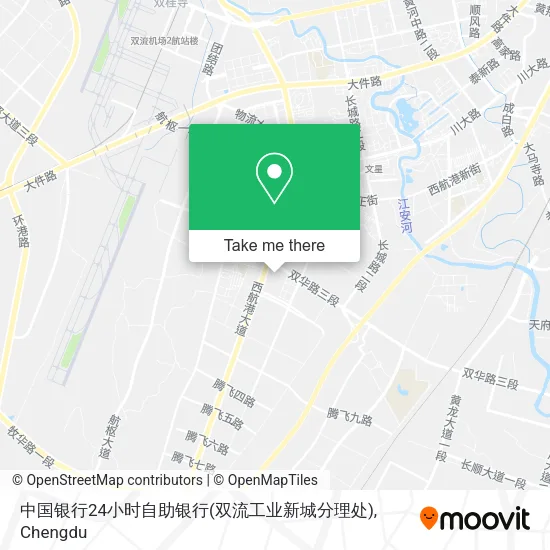 中国银行24小时自助银行(双流工业新城分理处) map