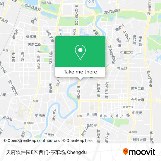 天府软件园E区西门-停车场 map