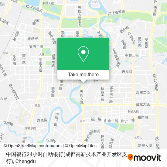 中国银行24小时自助银行(成都高新技术产业开发区支行) map