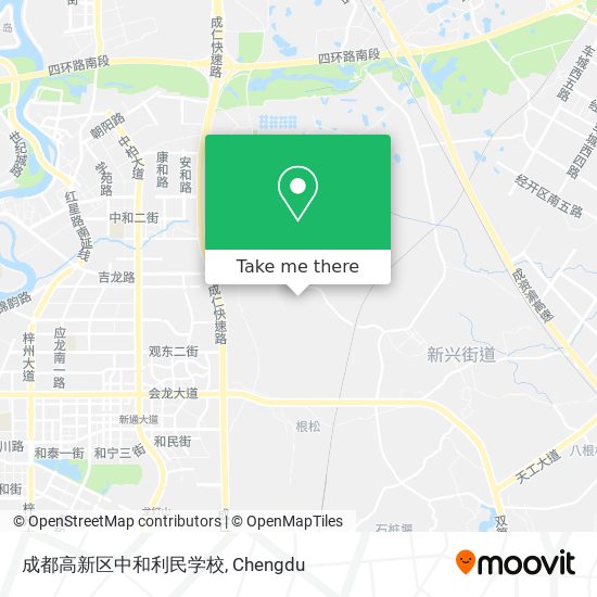 成都高新区中和利民学校 map