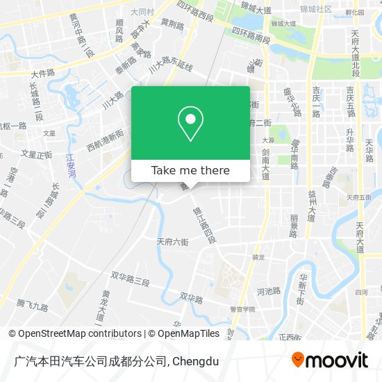 广汽本田汽车公司成都分公司 map