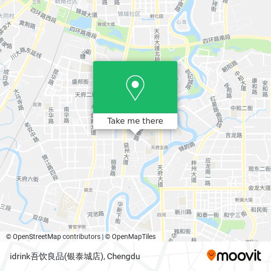 idrink吾饮良品(银泰城店) map