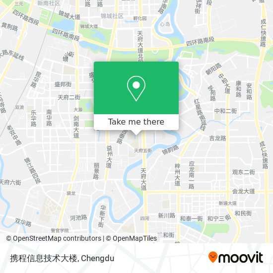 携程信息技术大楼 map